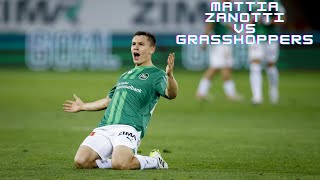 Mattia Zanotti  FC St Gallen 1879 vs Grasshoppers [upl. by Ertnom]