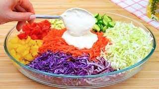 Dieses Rezept kennen nur wenige Dieser Salat ist so lecker dass Sie ihn immer wieder kochen werden [upl. by Sabino777]