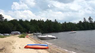 July View of Sacandaga Lake Moffitt Beach Speculator NY [upl. by Novello]