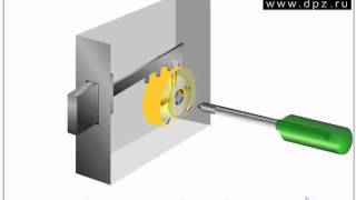 Вскрытие замков с крестообразным ключом [upl. by Akimrehs]