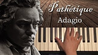 Beethoven  Pathétique Sonata  2nd Movement Piano Tutorial Lesson [upl. by Hafler568]