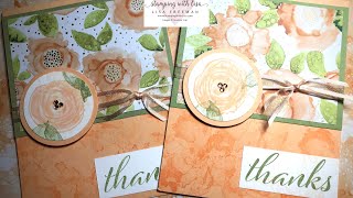 Easy Collage Style Card with Nature’s Harvest and Artistically Inked stamp sets from Stampin Up [upl. by Aniroc980]