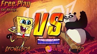 SpongeBob SquarePants  a Great Combat vs Kung Fu Panda [upl. by Anileba]