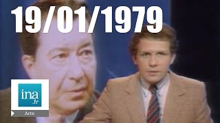 20h Antenne 2 du 19 janvier 1979  Mort de Paul Meurisse  Archive INA [upl. by Bonnee]