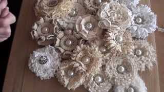 Shabbychic loop flower tutorial [upl. by Acirre]