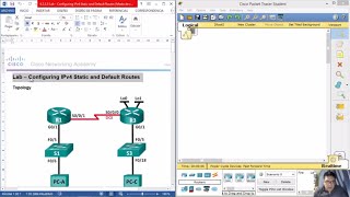 2225  6225 Lab  Configuring IPv4 Static and Default Routes [upl. by Stralka]