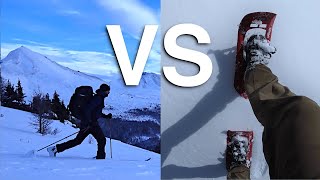 Skis vs Snowshoes The gear  why amp when to use one or the other [upl. by Bracci]