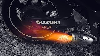 Suzuki Bandit 600 Exhaust Flames  PURE SOUND 🎧 [upl. by Meikah359]