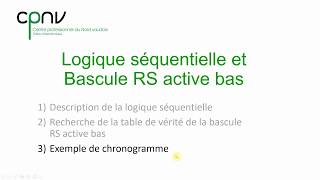 ELNU  Bascule RS active bas Chronogramme partie 2 [upl. by Cho]