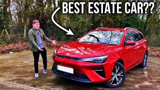 NEW MG5 EV Review The BEST estate car on the market [upl. by Accebar]