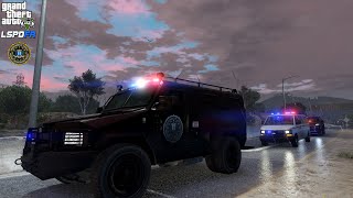 GTA V  LSPDFR 049🚔  FIB SWAT  High Risk Prison Convoy Escort  4K [upl. by Nasya]