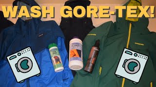 How to wash a GORETEX jacket or any other waterproof jacket [upl. by Casimire318]