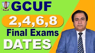 Final Exams Dates for Spring Semester Affiliated Colleges GCUF 2024 [upl. by Umeh]