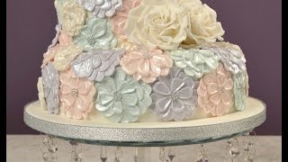 Karen Davies Cake Decorating Moulds  molds Free beginners tutorial  how to  Dahlia mould [upl. by Mccall584]