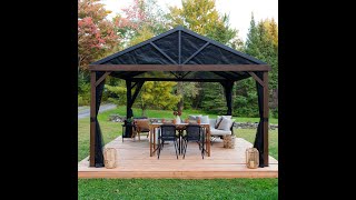 Instructions dassemblage  Assembly Instructions YAMASKA  Gazebo 10x12 [upl. by Jori938]