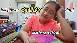 finished GYNAE in a week🥲🩺🩻 anxiety yoga studying  full power study vlog📚📖 [upl. by Adamson941]