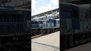 Wdm3d Alco locomotive doing shunting duties at Lucknow Charbagh wdm3d dieselengine shunting [upl. by Leirua]