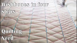 Learning those wishbones in four steps – free motion quilting for beginners [upl. by Buckden]