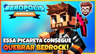 Fiz uma Picareta que QUEBRA BEDROCK E mergulhei no nether Minecraft Seaopolis Submerged  EP 07 [upl. by Glynnis116]