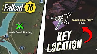 Kanawha Mausoleum Key Location Guide  Fallout 76 [upl. by Cairns]