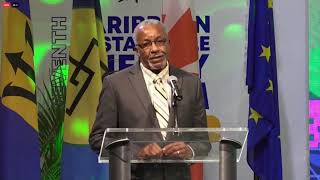 Presentation of CARICOM Energy Achievement Award to Mr James Husbands CSEF Opening Ceremony [upl. by Nommad]