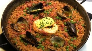 Seafood Paella Recipe [upl. by Earej]