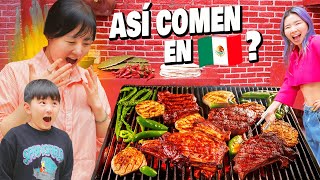 COREANA REACCIONA A SU PRIMERA CARNE ASADA NO LO PODÍA CREER l Chingu Amiga [upl. by Aleahs]