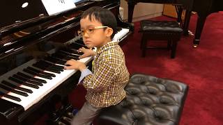 Fantasie Impromptu in Csharp Minor Op66 of Chopin 蕭邦 幻想即興曲 by Jonah Ho age 5 [upl. by Nedah173]