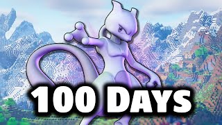 I Spent 100 DAYS in LEGENDARY only Pixelmon Full Movie [upl. by Yug]