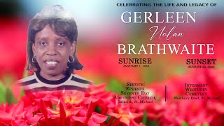 Celebrating the Life amp Legacy of Gerleen Nolan Brathwaite [upl. by Riamu]