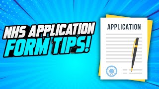 NHS APPLICATION FORM TIPS How to write a WINNING NHS Job Application Form SAMPLE INCLUDED [upl. by Ardena]