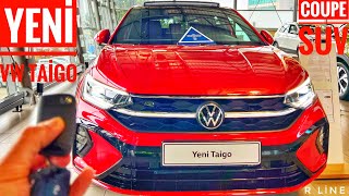 2022 YENİ VW TAIGO R LİNE TÜRKİYE’DE SATIŞTA  TÜM DETAYLARI İNCELEMESİ  SPORTİF SUV  SATAR MI [upl. by Nyllij]