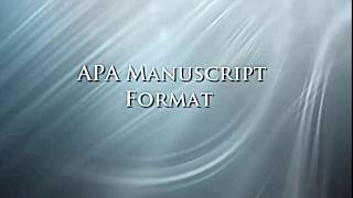 APA Format 6th  Microsoft Word 2010 [upl. by Malha]