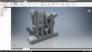 Logo als 3DDruck  Von der Skizze bis zum Druck  Inventor 2018  MakerBot Replicator [upl. by Mara327]