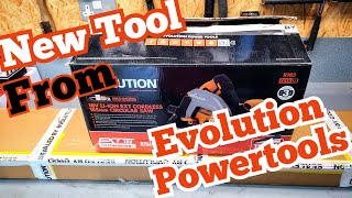 All new track compatible R185CCSX Cordless saw and ST2800 tracks from Evolution Power tools [upl. by Hgierb55]