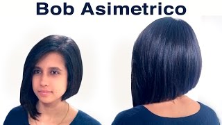 Corte de Cabello Estilo Bob Asimétrico RAUL ROA ESTILISTA [upl. by Latnahc]