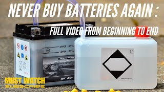 Never buy batteries again  Full video from beginning to end [upl. by Arlena639]