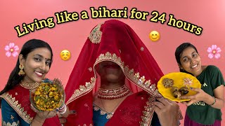 Living like a BIHARI for 24 hours challenge  Real Payal [upl. by Gearalt678]