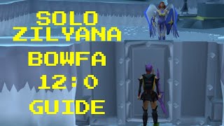 OSRS Commander Zilyana Solo Guide Bowfa 120 20 Kill Trips Sara GWD [upl. by Eniloj608]