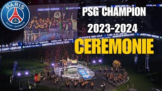 Ceremonie PSG Champion Ligue 1 20232024 [upl. by Press]