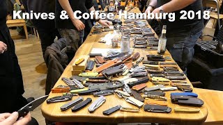 Knives and Coffee Hamburg 2018 Messer schärfen Stände und Gespräche [upl. by Ikkim]