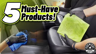 Top 5 Tools amp Products to Clean and Refresh Your Cars Interior  Chemical Guys [upl. by Frohne]