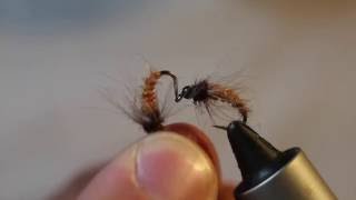 Tying a tan Caddis EmergerNymph [upl. by Babb]