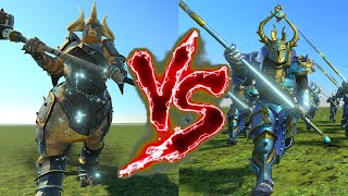 Kholek Suneater VS Chosen of Tzeentch Halberds Total War Warhammer 3 [upl. by Halas298]