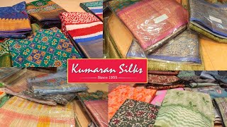 Kumaran Silk Diwali🎇🪔Collections Semi Tussar Semi Raw silk Linen FancyTissue Kota  Jute Kota [upl. by Solegnave800]