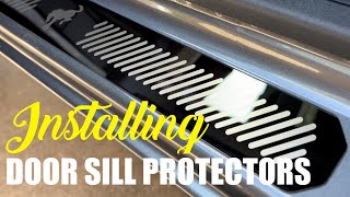 Installing Bronco door sill protectors [upl. by Silecara]