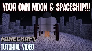 MOON amp SPACESHIPS  Diorite amp Andesite Inspiration  Minecraft [upl. by Zetnwahs]