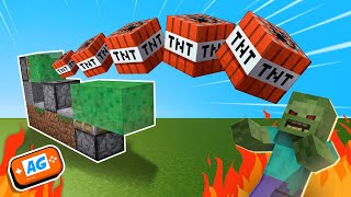 Como HACER un CAÑÓN de TNT en Minecraft fácil y Automático 💥 SIN MODS [upl. by Benoit]