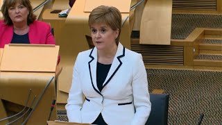 Scottish leader calls for second independence referendum by 2021 [upl. by Anyahc]