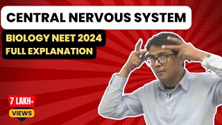 Central Nervous System  Explained by Dr Rajeev Ranjan  NEET Biology 2024 [upl. by Beetner]